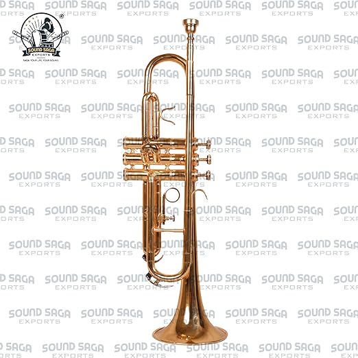 SOUND SAGA® Special Design Bb Trumpet for Marching Concert Band, Premium Sound Quality & Pitch, With All Accessories, Including Mouthpiece & Case. (GOLD) - Image 2