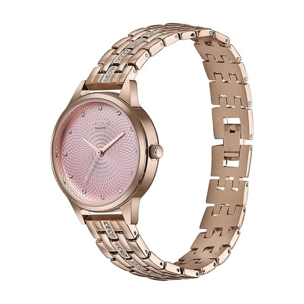 Sonata Poze Analog Quartz Pink Dial Watch for Women - Image 4