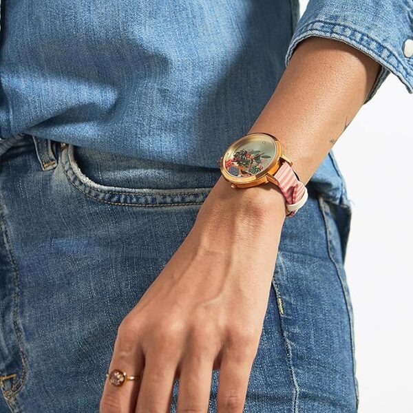 TEAL BY CHUMBAK Round Dial Analog Watch for Women|Early Blossom Collection| Solid Vegan Leather Strap|Gifts for Women/Girls/Ladies |Stylish Fashion Watch for Casual/Work - Image 2