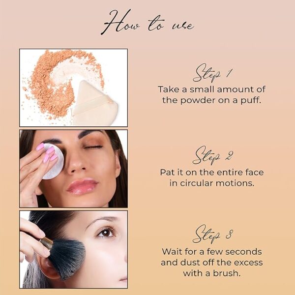 Insight Pressed Powder Translucent Face Powder | HD Finishing Loose Powder| Matte finish | Setting Loose Powder for Long-lasting Makeup | Toxic-Free & Vegan | 11-Light - Image 4