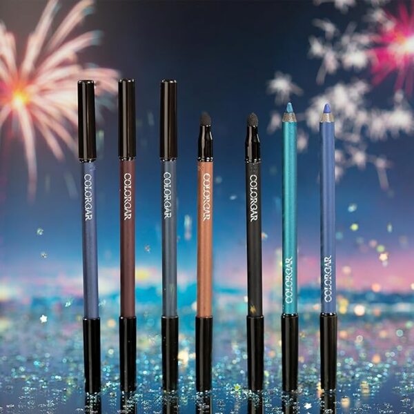 Colorbar Just Smoky Kajal, Just Black, 1.2g | Waterproof & Smudge proof | Soft & Velvety texture | Long lasting Kajal - Image 5