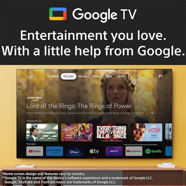 Sony Bravia 210 cm (83 inches) XR Series 4K Ultra HD Smart OLED Google TV XR-83A80L (Black) - Image 2