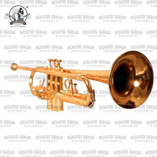SOUND SAGA® Special Design Bb Trumpet for Marching Concert Band, Premium Sound Quality & Pitch, With All Accessories, Including Mouthpiece & Case. (GOLD) - Image 4