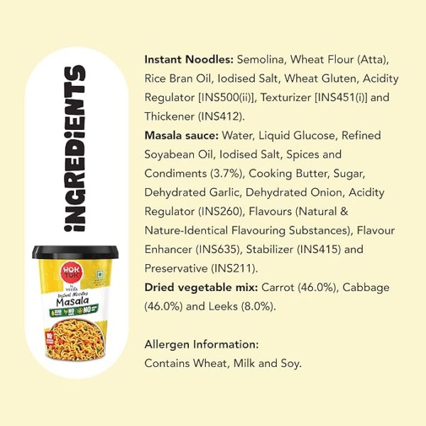 VEEBA Instant Cup Noodles Masala|Chowmein|Manchurian|Kung Pao + Spicy Korean (Made with no Palm Oil|no Maida|no Added MSG (Pack of 5, 462.5 gram) - Image 3