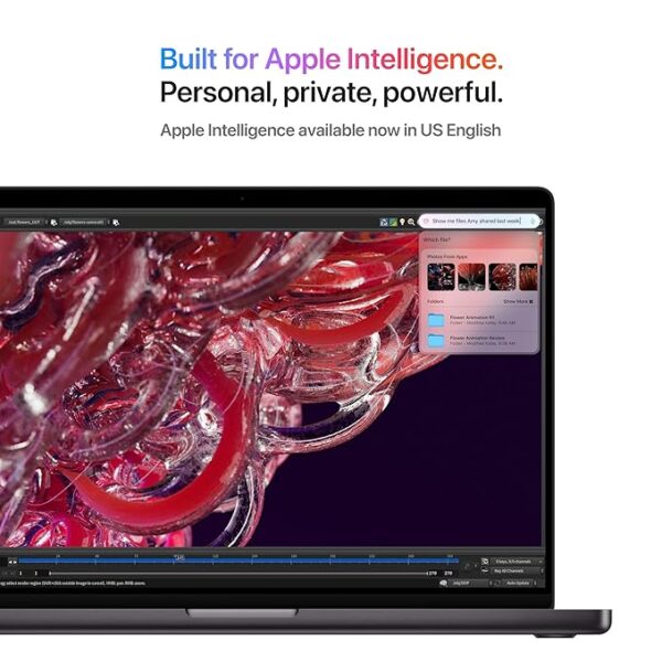Apple 2024 MacBook Pro Laptop with M4 Max chip with 14‑core CPU and 32‑core GPU: Built for Apple Intelligence, (14.2″) Liquid Retina XDR Display, 36GB Unified Memory, 1TB SSD Storage; Space Black - Image 4