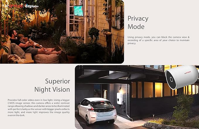 CP PLUS 4 MP Wi-Fi PT Home Security Smart Camera| with 128 GB Memory | 360˚ with Pan & Tilt | Two Way Talk | Cloud Monitoring | Motion Detect | Night Vision |SD Card| Alexa & OK Google - CP-V41A - Image 7