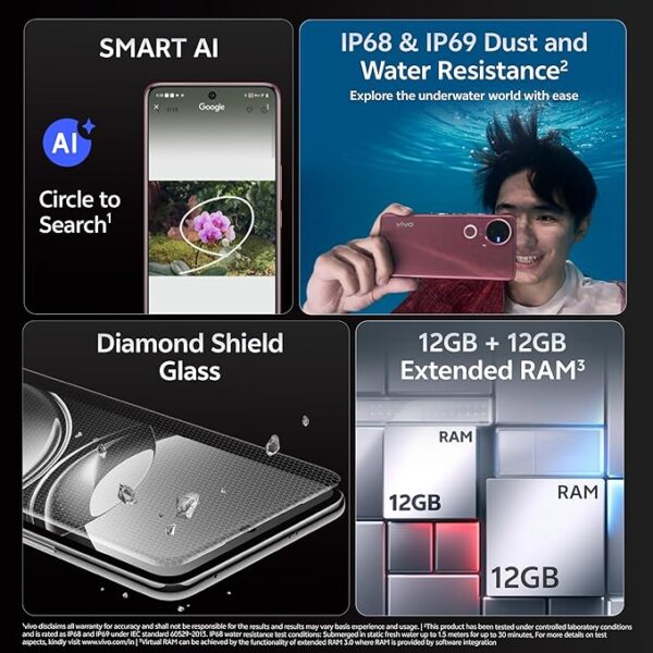 Vivo V50 5G (Titanium Grey, 12GB RAM, 512GB Storage) with No Cost EMI/Additional Exchange Offers - Image 3