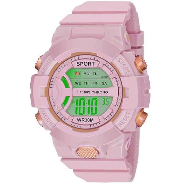 ON TIME OCTUS Digital Boy's and Girl's Watch Grey Dial Multicolour Resin Strap Gifts for Kids | Birthday Gifts - Image 5