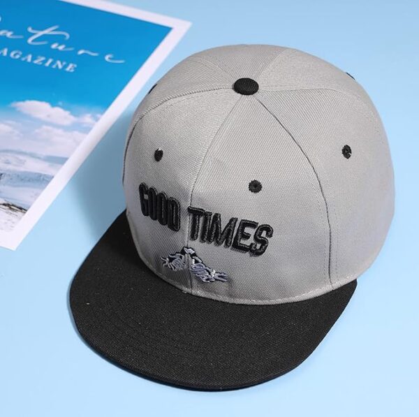 DRUNKEN Cap for Men Women Unisex Topi Head Branded Good Time Boy's Girl's Hip Hop Caps Adjustable Strap Summer Sports Gym Dance Cotton Free Size Woolen Fashion Baseball Snapback Winter Cotton (Grey) - Image 4