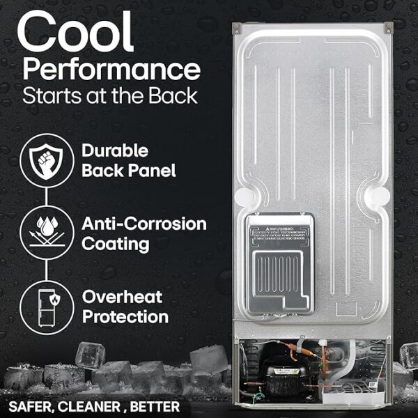 LG 240 L 3 Star Frost-Free Smart Inverter Double Door Refrigerator (GL-S292RDSX, Dazzle Steel, Convertible & Multi Air Flow Cooling) - Image 7