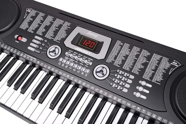 JUAREZ Octavé JRK661 61-Key Electronic Keyboard Piano with LED Display | Adapter | Key Note Stickers | Mic |Music Sheet Stand | 255 Rhythms | 255 Timbres | 24 Demos | 8 Percussions - Image 6