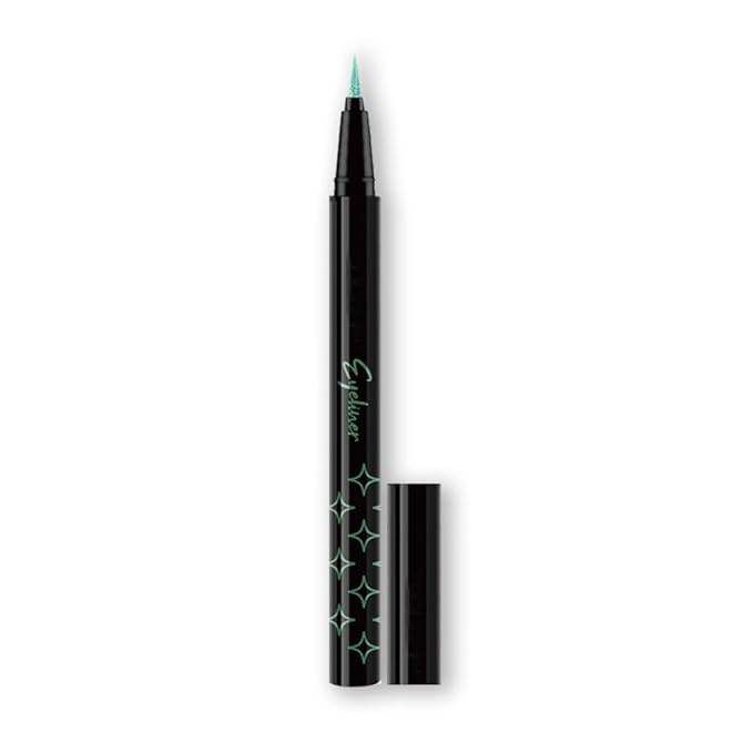 Eyeliner Pencil Eye Liner Pen Green Liquid for Women Girl Matte Long Lasting Professional Smudge Proof and Waterproof Natural Perfect Eye Makeup with Non-dizzy Dyeing (Green) - Image 6
