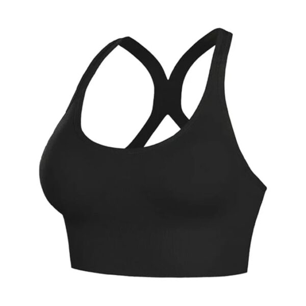 GLAMORAS Women's Nylon Spandex Padded Non Wired Racer Back Sports Bra for Gym, Cardio, Zumba and Yoga | Everyday Active Wear for Girls | Size M to 2XL - Image 3