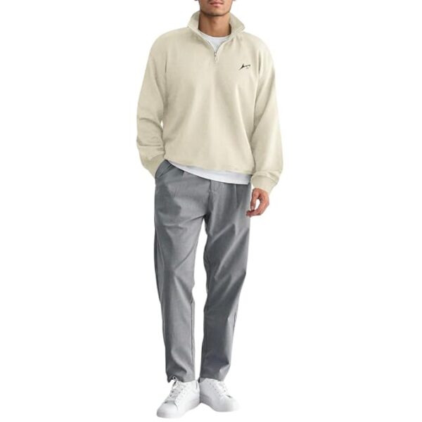 PROSHARX Quarter Zip Style Sweatshirt | Soft & Warm Fleece Sweatshirt Hoodie with Zip - Image 4