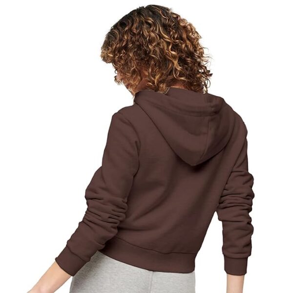 FUNKY MONKEY Soft Fleece Crop Zipper Hoodie for Girls and Womens Sweatshirt - Image 3