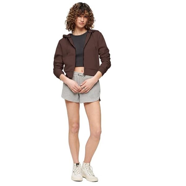 FUNKY MONKEY Soft Fleece Crop Zipper Hoodie for Girls and Womens Sweatshirt - Image 5