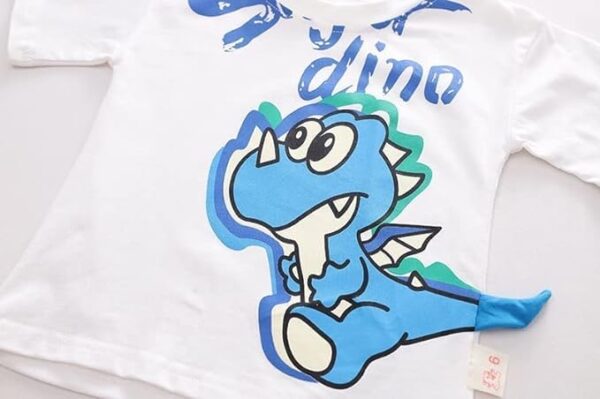 Googogaaga Boy's Cotton Dino Printed T-shirt With Shorts Sets of baby boys clothing Sets - Image 5