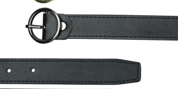Women's Faux Leather Belt (Pack Of 1) (BLT-0000121_Black) - Image 3