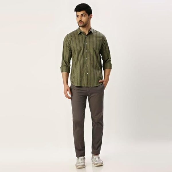 MARK & ALBERT Men's Cotton Slim Fit Shirt - Image 3
