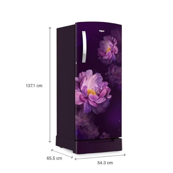 Whirlpool 192 L 3 Star Direct-Cool Single Door Refrigerator (215 IMPRO ROY 3S PURPLE PEONY-Z,2023 Model) - Image 4