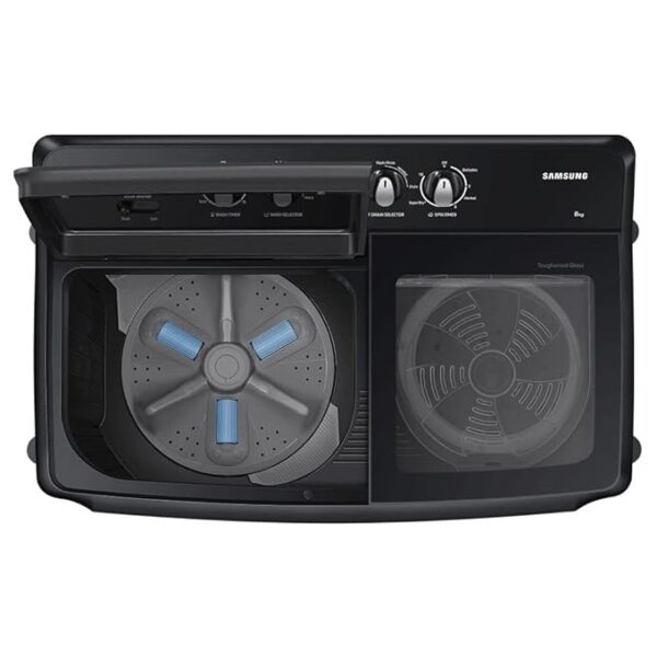 Samsung 8 5 Star Semi-Automatic Top Load Washing Machine Appliance (WT80B3560GB/TL,DARK GRAY) - Image 4