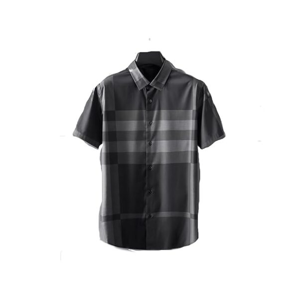 ZAFONI Tropical Shirt, Men Short Sleeve Shirt Summer Baggy Casual Classic Man Formal Business Dress Clothing