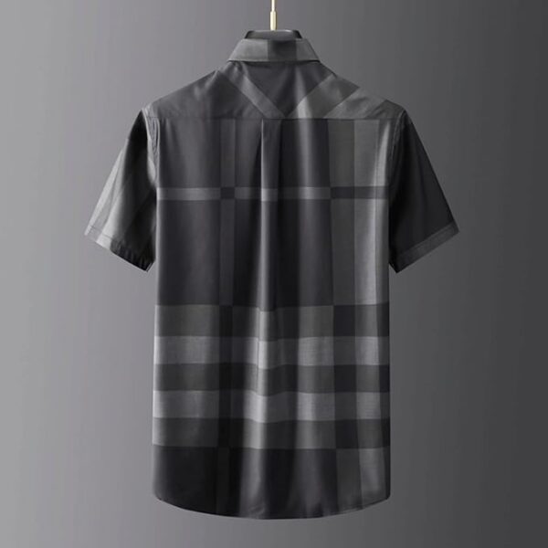 ZAFONI Tropical Shirt, Men Short Sleeve Shirt Summer Baggy Casual Classic Man Formal Business Dress Clothing - Image 2