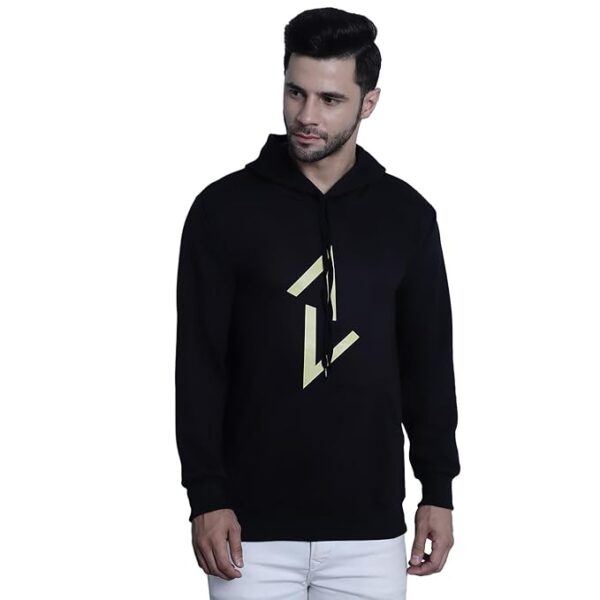 Mack Jonney Printed Hooded Cotton Fleece Hoodie for Men-MACK32358