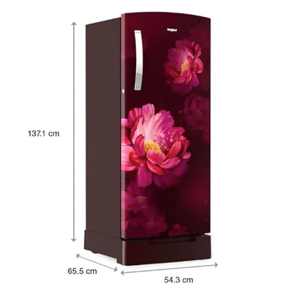 Whirlpool 192 L 3 Star Direct-Cool Single Door Refrigerator (215 Icemagic Pro ROY 3S Wine Peony-Z, 2023 Model) - Image 4