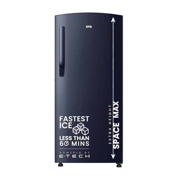 IFB 187L 2 Star Direct-Cool Single Door Refrigerator (IFBDC-2132NCSE, Blue) Extraordinary Storage with Humidity Controller
