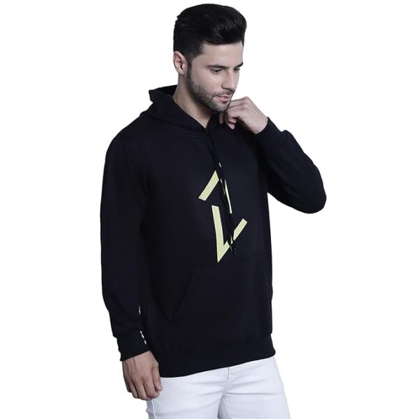 Mack Jonney Printed Hooded Cotton Fleece Hoodie for Men-MACK32358 - Image 4