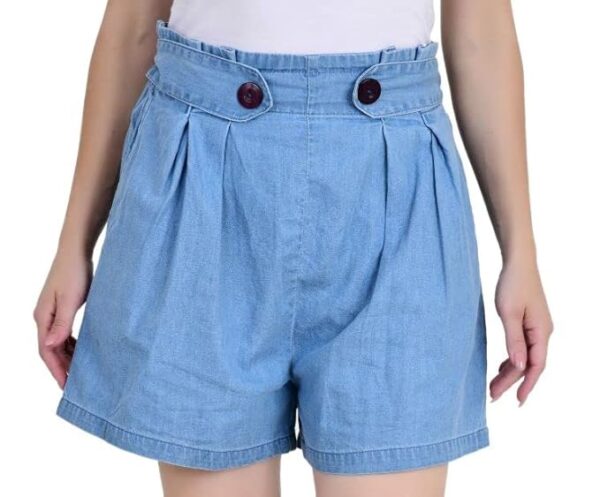 Tara Lifestyle Girls Denim Shorts, High Waist Shorts