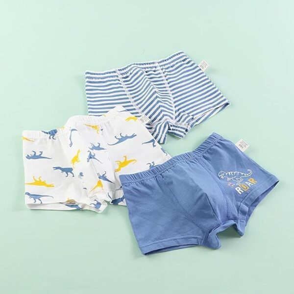 Soft Cotton Panty Panties Underwear Innerwear for Baby Kids Girls - Super Cute Animal Prints, Boys Boxer Briefs Cotton Underwear Combo Trunks Underwear, Boy Shorts(Pack of 4) - Image 2