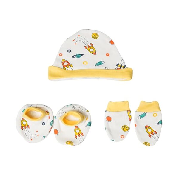 Newborn Baby Clothing Set | Soft & Comfortable extra-soft hosiery fabric | Unisex Gift Pack for Boys & Girls | 13-Piece Baby Clothes Set | Yellow Colour | 0-4 months| Baby Shower Gift - Image 5