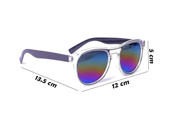 UV Rays Protective Full Frame Sunglasses For Kids With Case (Pack of 1) - Image 3
