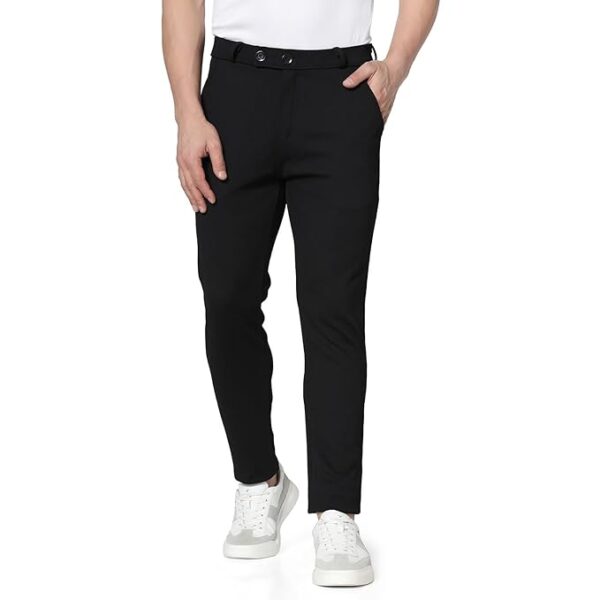 TOPLOT Men's Formal Trousers || Slim Fit Men's Wear Trousers || Stretchable Formal Pant Trousers || Trouser for Men