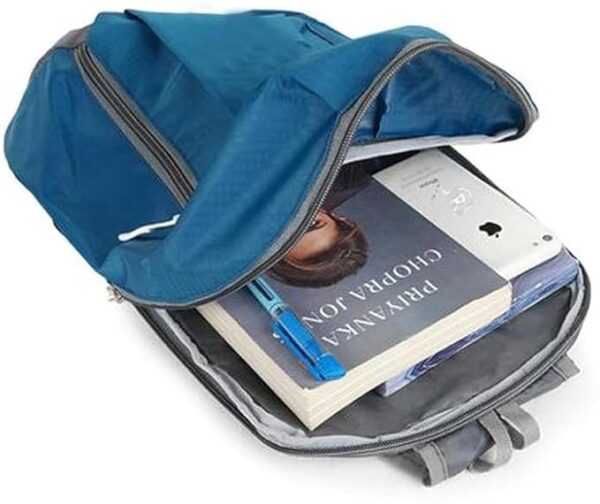 BigPlayer Blue Casual Backpack for School, College, & Travel - Versatile Business Bag for Boys & Girls - Image 3