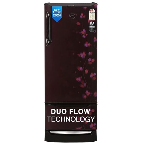 Godrej Edge 237 L 3 Star With Duo Flow Technology Reducing Cooling Loss by 50% Inverter Direct Cool Single Door Refrigerator (2024 Model, RD EDUO 270C TDI JD WN, Jade Wine)