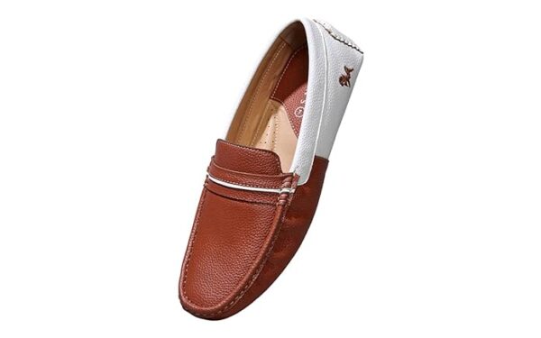 Neeman's Color Block Loafers for Men | Comfortable, Lightweight PU Faux Leather Upper & Flexible EVA Sole
