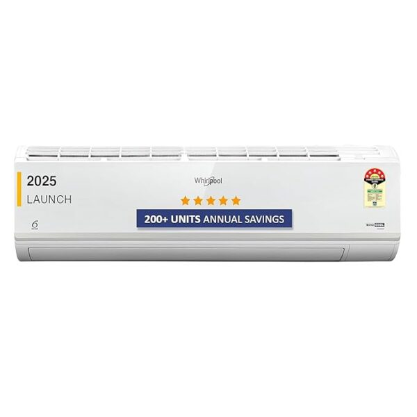 Whirlpool 1.5 Ton 5 Star, Magicool Inverter Split AC (MAGICOOL 15T 5S INV CNV S5K2PP0, Copper, Convertible 4-in-1 Cooling Mode, HD Filter White)