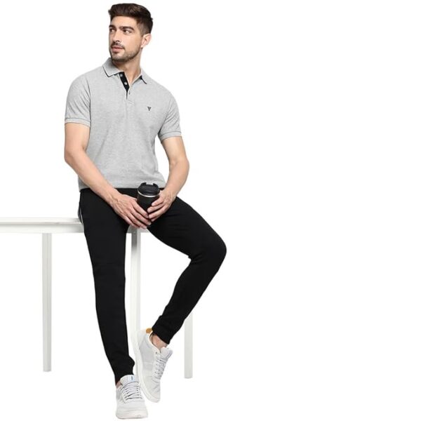 Van Heusen Men's Solid Regular Fit Polo - Image 4