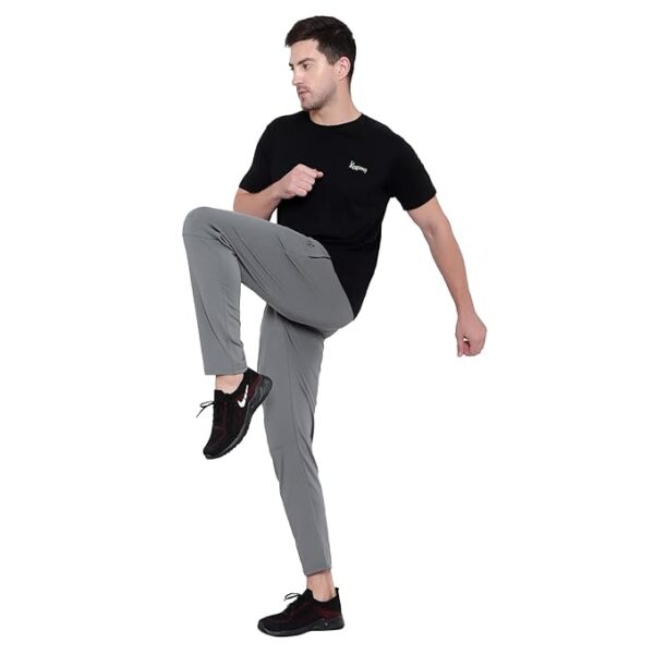 BLUE STAR SHARK Men's Slim Fit Track Pants – Joggers for Running, Gym, Sports, and Casual Wear | Multipurpose Activewear Lower for Men & Boys | Stylish Summer Trousers & Night Pants - Image 2
