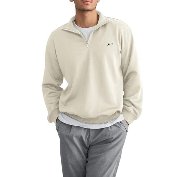 PROSHARX Quarter Zip Style Sweatshirt | Soft & Warm Fleece Sweatshirt Hoodie with Zip - Image 5