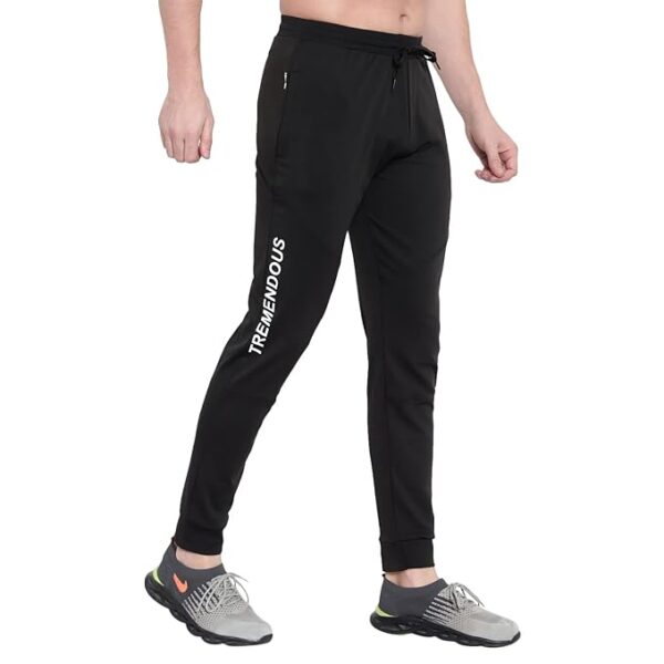 BLUE STAR SHARK Men's Slim Fit Track Pants – Joggers for Running, Gym, Sports, and Casual Wear | Multipurpose Activewear Lower for Men & Boys | Stylish Summer Trousers & Night Pants