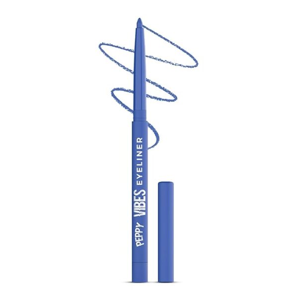 Glam21 Peppy Vibes Eyeliner |Matte Finish Stays up to 10 Hours |Smudge-Proof & Water-Proof |Long Lasting Eyeliner | Precision application| Blue Fizz-0.4g