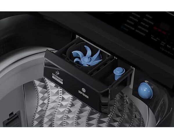 Samsung 13 kg, 5 Star, Ecobubble, Super Speed, Wi-Fi, Hygiene Steam with Inbuilt Heater, Digital Inverter, Fully-Automatic Top Load Washing Machine (WA13CG5886BVTL, Black Caviar) - Image 6