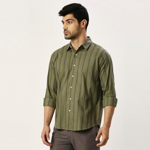 MARK & ALBERT Men's Cotton Slim Fit Shirt - Image 6