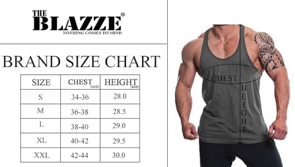 Men's Cotton Printed Sleeveless Racer Back Sports Gym Boxing Workout Activewear Bodybulding Quick Dry Fit Gym Vest Tank Top L2606 - Image 3