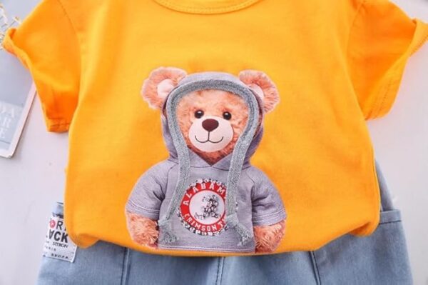 Googo Gaaga Boy's Cotton T-Shirt With Shorts - Image 5