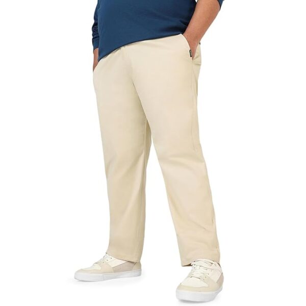 Urbano Plus Men's Cotton Regular Fit Casual Chino Pants Stretch